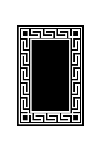 Resmiro Geometric Vector Patterned Digital Printed Carpet Cover - Hrc258