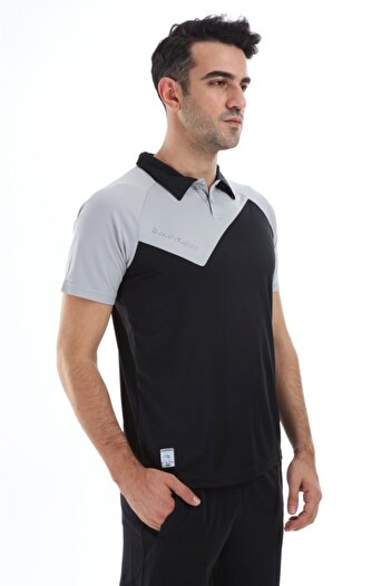 Dafron Unisex Gri Space Kamp Polo Yaka T-shırt