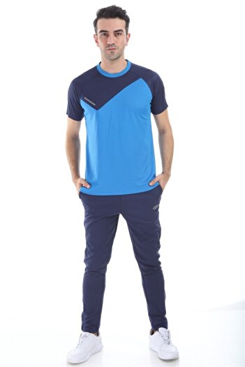 Dafron Unisex Lacivert Space Basic Antrenman T-Shirt