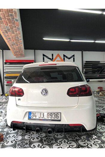 NamTuning Golf 6 R Difüzör Flap 6 Parça Plastik Mat Siyah
