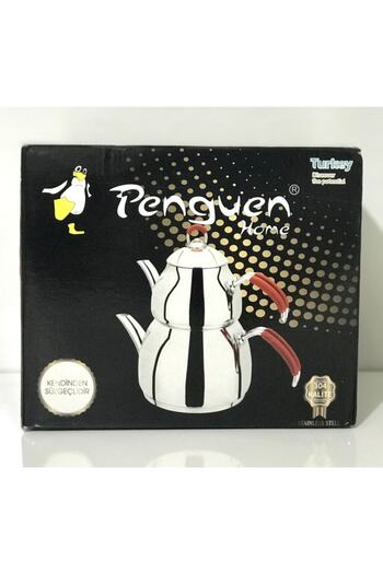 Penguen Artemis Silikon Kulplu Aile Boy Çaydanlık