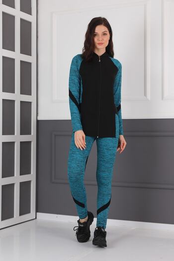 WestBound Women's Yoga Sports Training Tracksuit Set with Hooded Zipper