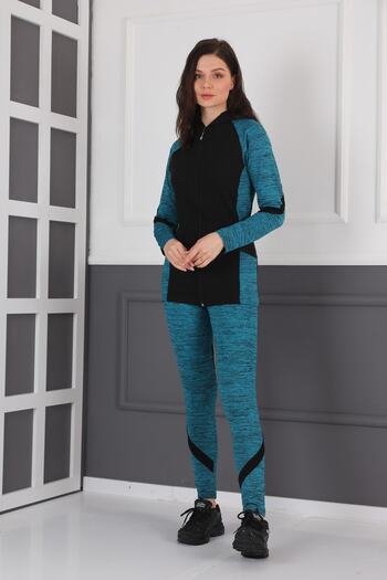 WestBound Women's Yoga Sports Training Tracksuit Set with Hooded Zipper