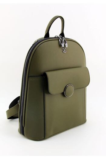 HNB Women's Khaki Molded Multi-Pocket Women's Backpack
