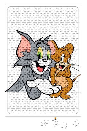 Baskı Dükkanı Tom And Jerry Puzzle 240 Piece Jigsaw