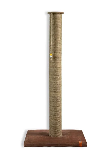 PUGALO 65 cm Large Cat Scratching Board Long Scratching Board with Catnip Coffee Color