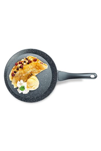 ThermoAD Cast Aluminum Granite Crepe Pan / Gray