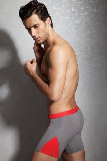 Doreanse Men's Double Color Bagged Normal Leg Sports Boxer