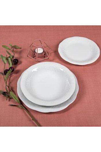 Güral Porselen Diamond 18 Piece Dining Set for 6 People