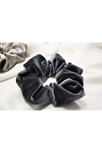 Chamis Mink & Gray Velvet Rubber Buckle Set