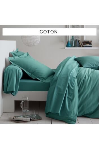makiteks Green Double Duvet Cover and Pillowcase Set with Hundred Percent Cotton - 200x220 2*(50X70)