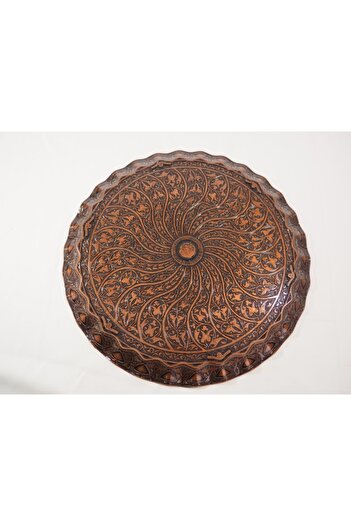 kapadokyahediyelik Cast Round Tray for Six