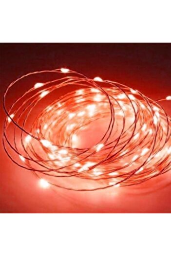 Mashotrend 3 Metre Kırmızı Peri Led - Kırmızı Işık Led Aydınlatma - Dekoratif Işık