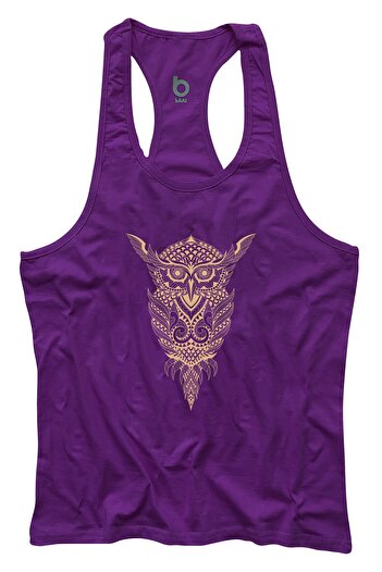 BLUU Owl Fitness Gym Tank Top Αθλητικό Μονό