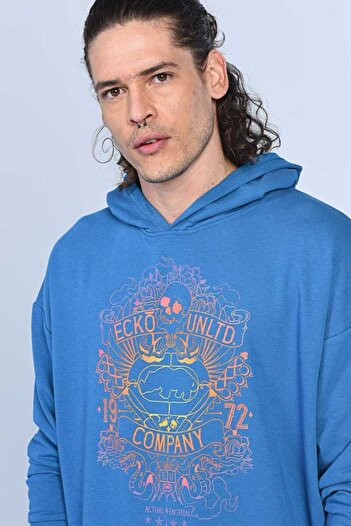 ECKO UNLTD Ανδρικό φούτερ Gang Blue με κουκούλα