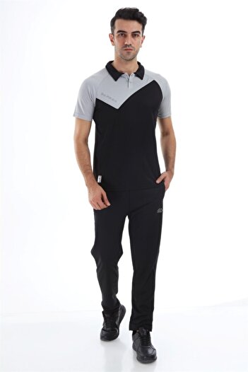 Dafron Unisex Gri Space Kamp Polo Yaka T-shırt