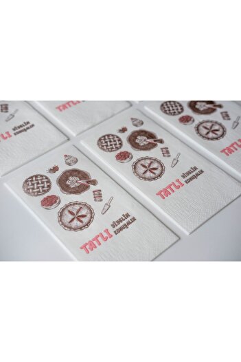 SimeStore Talking Napkin (SWEET FOOD) (CAKE, STRAWBERRY, TART, CAKE)