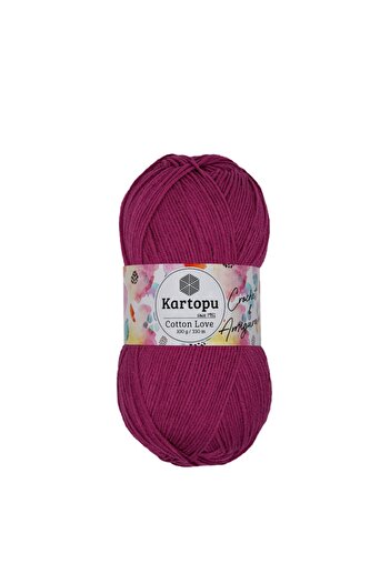 Kartopu Cotton Love Βαμβακερό πλεκτό νήμα Amigurumi K730 Φούξια