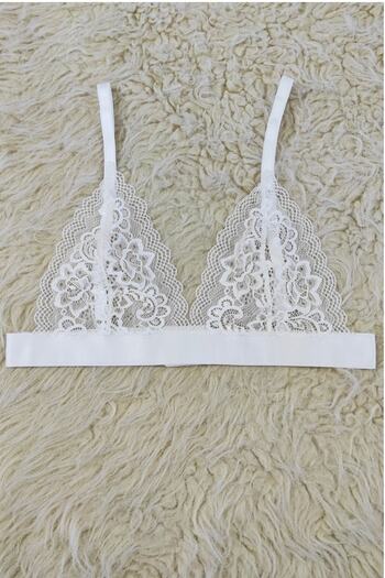 Top Step Coverless Bralette With Elastic Detail