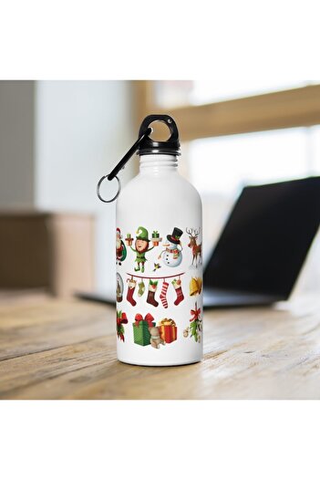 LADİJİTAL BASKI ÇÖZÜMLERİ New Year's Visual Water Bottle Special Printed