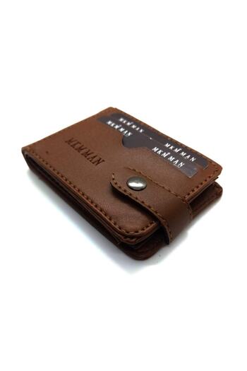 MKM MAN Men's Tan Card Holder and Wallet