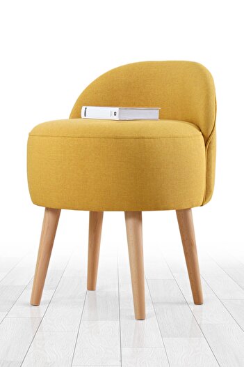 Lorencehome Corvile Puf - Sarı