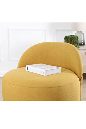 Lorencehome Corvile Puf - Sarı