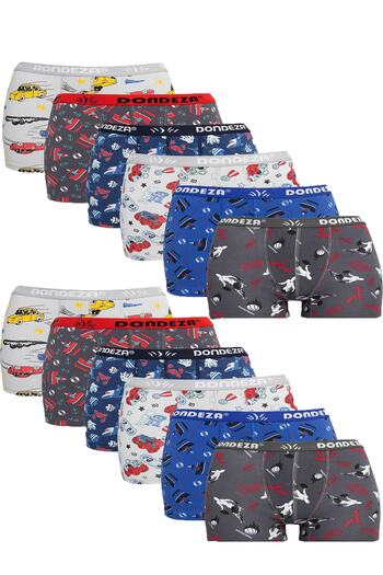 Dondeza Pack of 12 Boys' Boxers