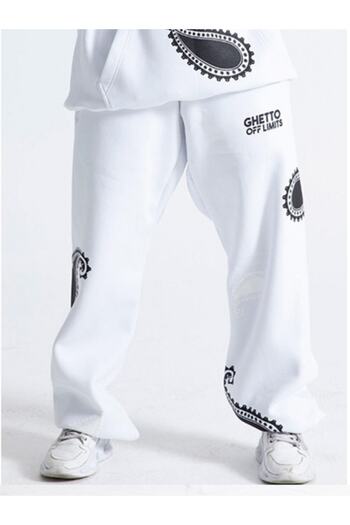 Ghetto off limits Unisex White Sweatpants