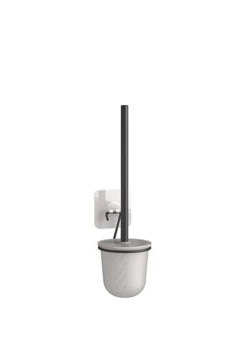 Teknotel Adhesive Stainless Toilet Brush Matte Black St195