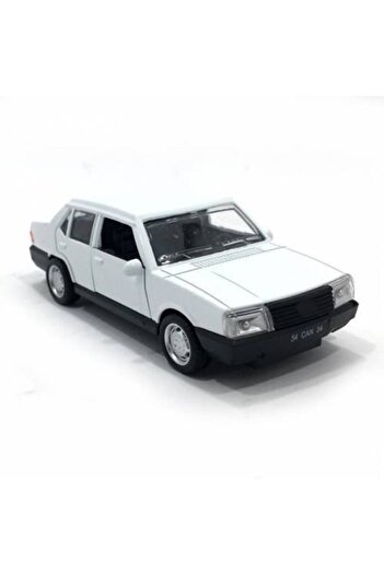 Emr White Tofas Doğan Şahin Metal Pull Drop Toy Car