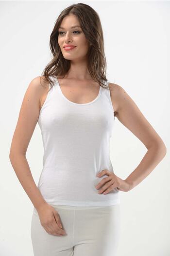 FAAL Wide Strap Rib 100% Cotton Women's Tank Top
