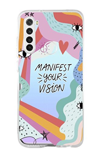 mooodcase Xiaomi Redmi Note 8 Manifest Your Vision Premium Transparent Silicone Case