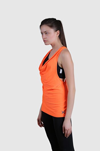 HALVMAN Orange Women's Sports Tank Top