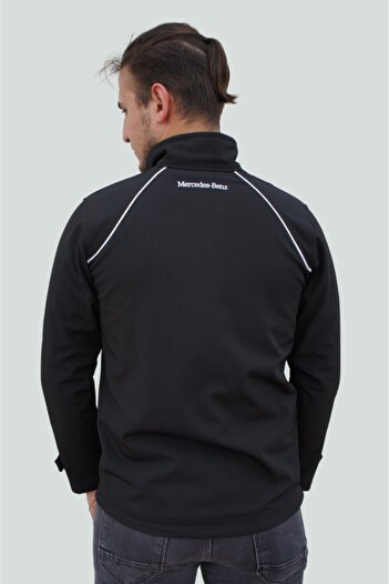 Uniprom Mercedes Παλτό Softshell Μοντέλο Lycra Μαύρο