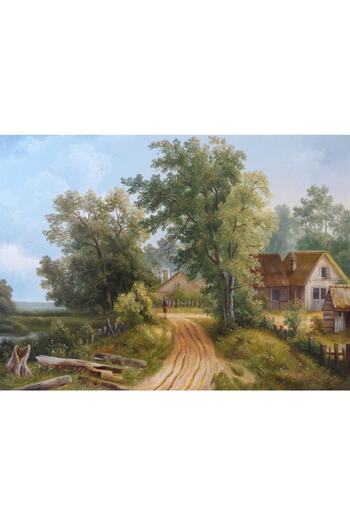 Nova Puzzle A Ordinary Day in the Village Road 1000 Piece Puzzle