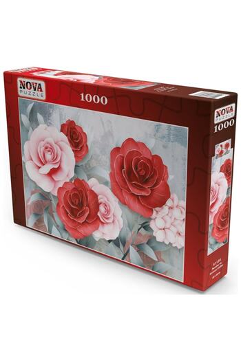 Nova Puzzle Pink and Red Roses Puzzle 1000 Pieces