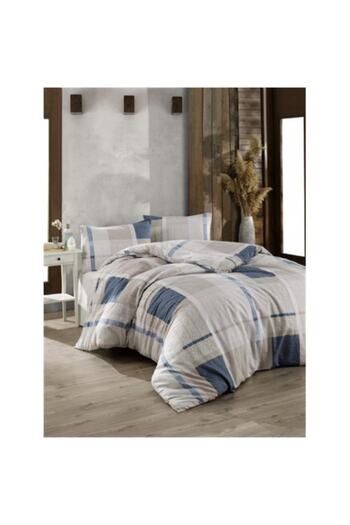 Kristal Ranforce Atlas Blue Single Duvet Cover Set