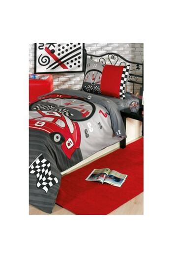 Kristal By Taç Red Single Duvet Cover Set