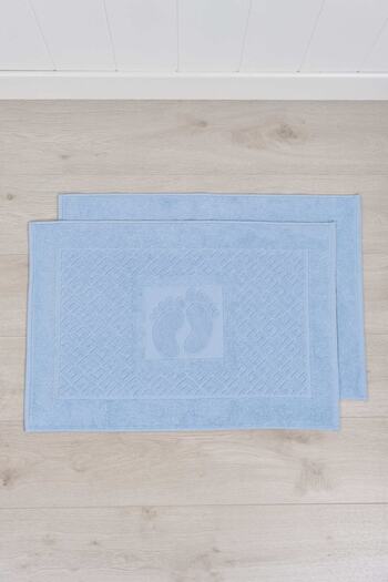 Nurpak Blue Begonia Set of 2 Foot Towels 50x70 cm