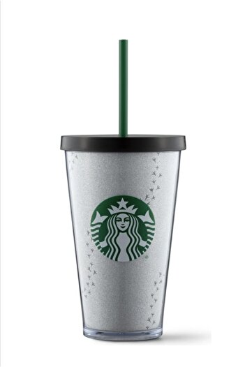 Starbucks Snowflake Thermos with Straw 473 Ml