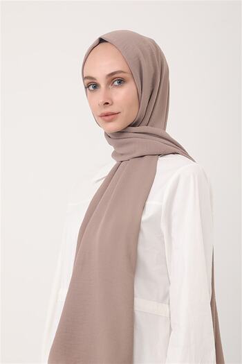 Levidor Women's Dark Mink Cotton Cazz Shawl