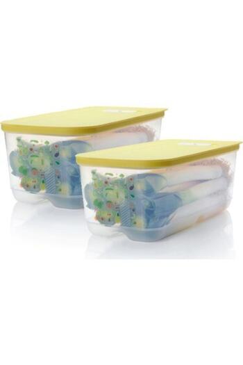 Tupperware حاوية تخزين الفواكه والخضروات 6,1 لتر 2 قطعة