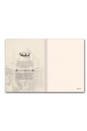 Le Color Istanbul Engraving Mini Journal Striped Tophane