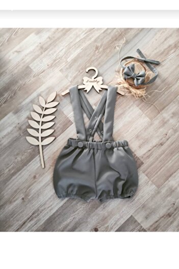Feriatolye Gray Salopet Bow Tie Cake Pop Costume