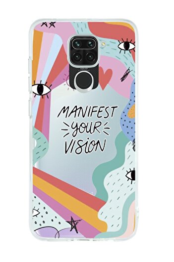 mooodcase Xiaomi Redmi Note 9 Manifest Your Vision Premium Transparent Silicone Case