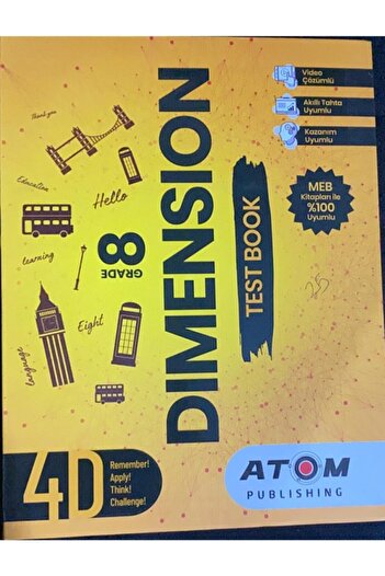 Atom Yayıncılık Atom 8.sınıf Dımensıon Test Book