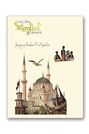 Le Color Istanbul Engraving Mini Journal Striped Tophane