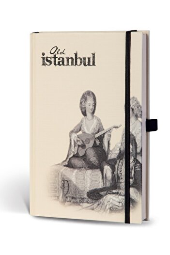 Le Color Old Istanbul Pocket Journal Striped Elastic Bean