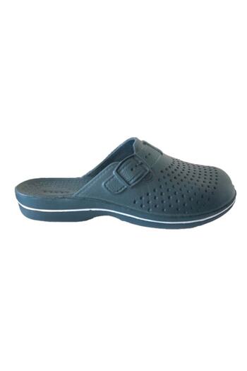 GEZER 8678 Navy Blue Closed Men's Bathroom/Garden Slippers